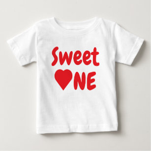 Camiseta Para Bebê Doce um primeiro aniversario