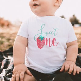 Camiseta Para Bebê Doces de morango
