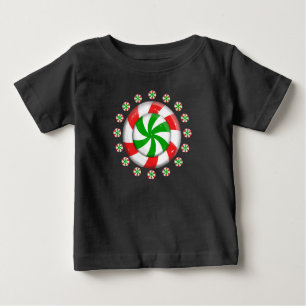 Camiseta Para Bebê Doces de Natal