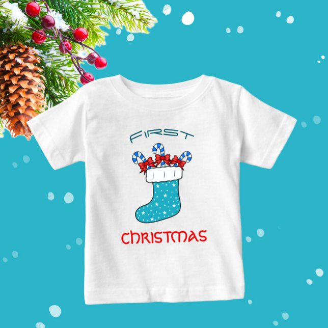 Camiseta Para Bebê Doces de Natal (Criador carregado)