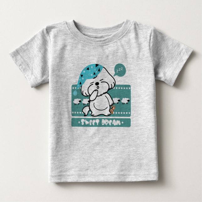 Camiseta Para Bebê Doces Sonhos (Frente)