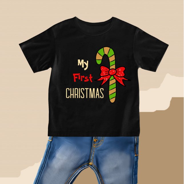 Camiseta Para Bebê Docinho doce de Natal Bebê Roupa (Criador carregado)