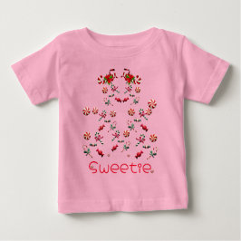 Camiseta Para Bebê Docinho Rosa Cubra Toddler Fashionável
