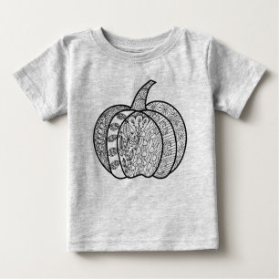 Camiseta Para Bebê Dodores de Halloween Boho mandala bombeiros outono
