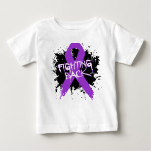 Camiseta Para Bebê Doença de Crohns - lutando para trás