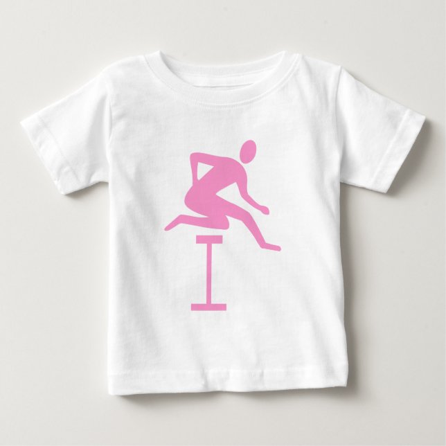 Camiseta Para Bebê Doença - Rosa (Frente)