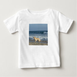 Camiseta Para Bebê Dog At The Beach