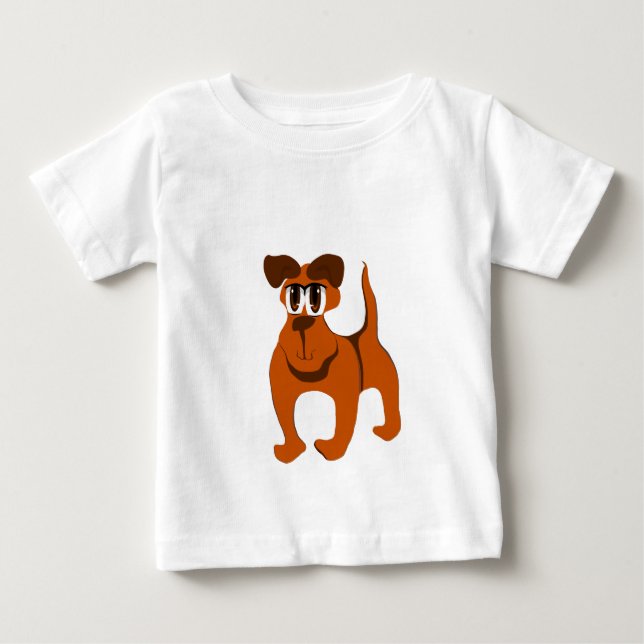 Camiseta Para Bebê Doggie Business (Frente)