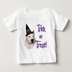 Camiseta Para Bebê Dogo Argentino Trick