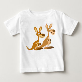 Camiseta Para Bebê Dois Bons Cartoons Kangaroos Baby T-Shirt