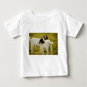 Camiseta Para Bebê Dois Caprinos