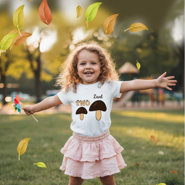 Camiseta Para Bebê Dois cogumelos (Criador carregado)