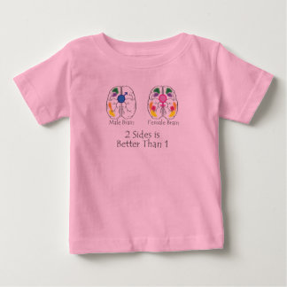 Camiseta Para Bebê Dois lados para crianças