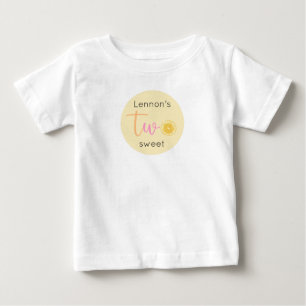 Camiseta Para Bebê Dois Limões Doce Aniversário