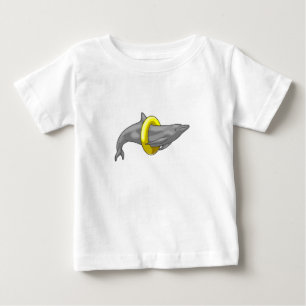 Camiseta Para Bebê Dolphin Natação Lifebuoy