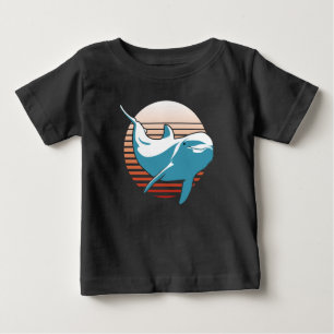 Camiseta Para Bebê Dolphin Vintage