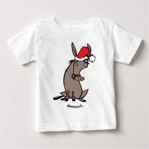Camiseta Para Bebê Dominick o asno
