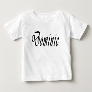 Camiseta Para Bebê Domínico, Nome, Logotipo,
