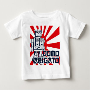Camiseta Para Bebê Domo Arigato