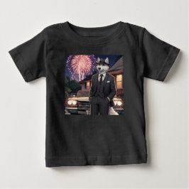 Camiseta Para Bebê Don Lupo Canino "4 de Julho"