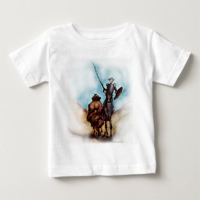 Camiseta Para Bebê Don Quixote (Frente)