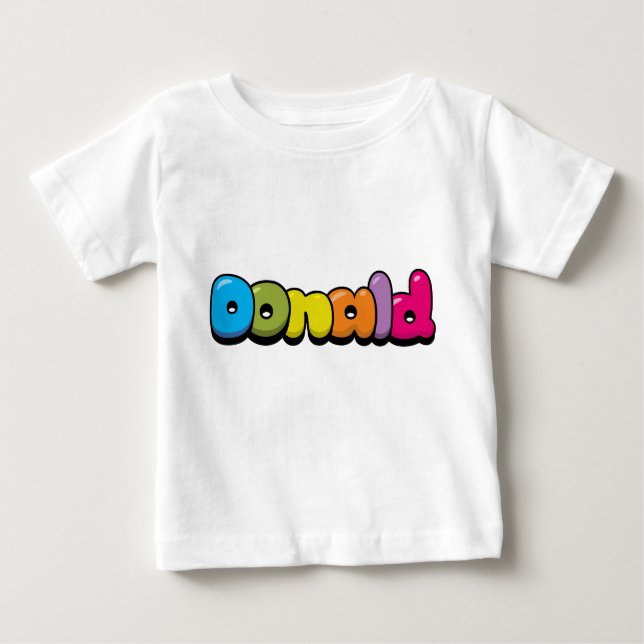 Camiseta Para Bebê Donald (Frente)
