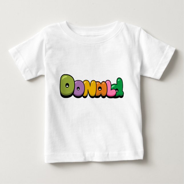 Camiseta Para Bebê Donald Baby T-Shirt (Frente)
