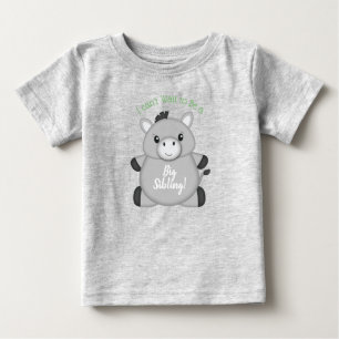 Camiseta Para Bebê Donkey Chá de fraldas Green