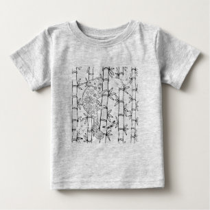 Camiseta Para Bebê Doodle do camaleão