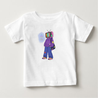 Camiseta Para Bebê Dopamina de tv retrô