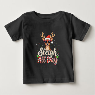 Camiseta Para Bebê Dormir O Dia Todo Engraçado Reindee Amantes De Nat
