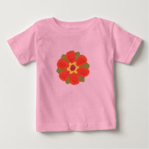 Camiseta Para Bebê Dotler Flower Baby Tutu Bodydress