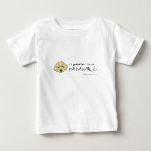 Camiseta Para Bebê dourada