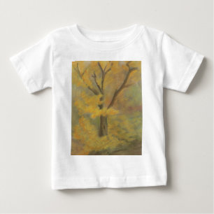 Camiseta Para Bebê Dourado outono