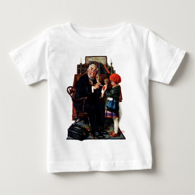 Camiseta Para Bebê Doutor e a Doll (Frente)