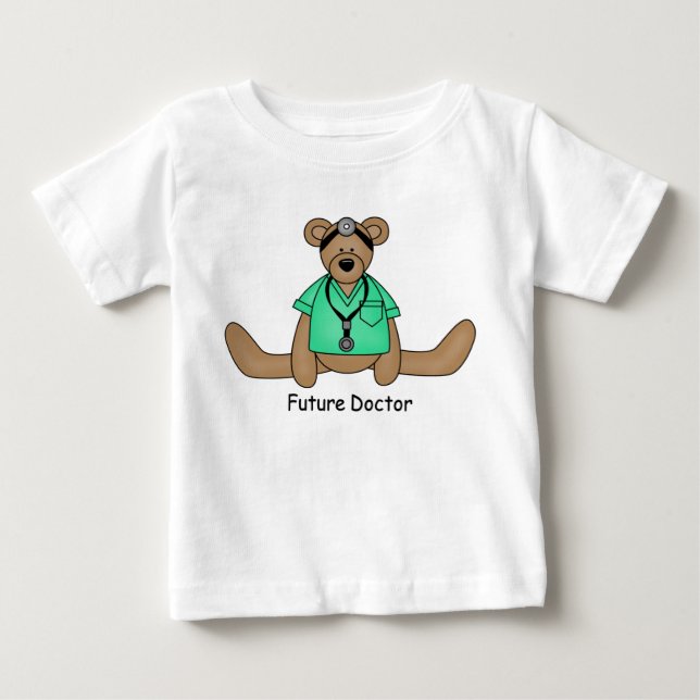 Camiseta Para Bebê Doutor futuro (Frente)