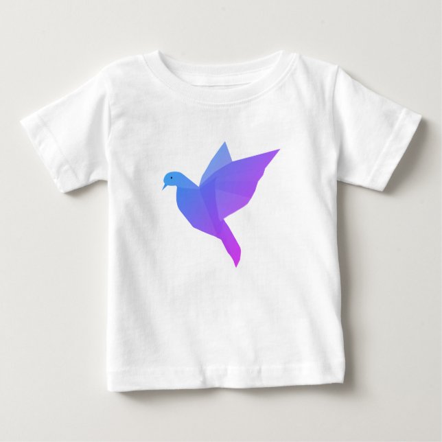 Camiseta Para Bebê Dove Art, Peace T-Shirt (Frente)