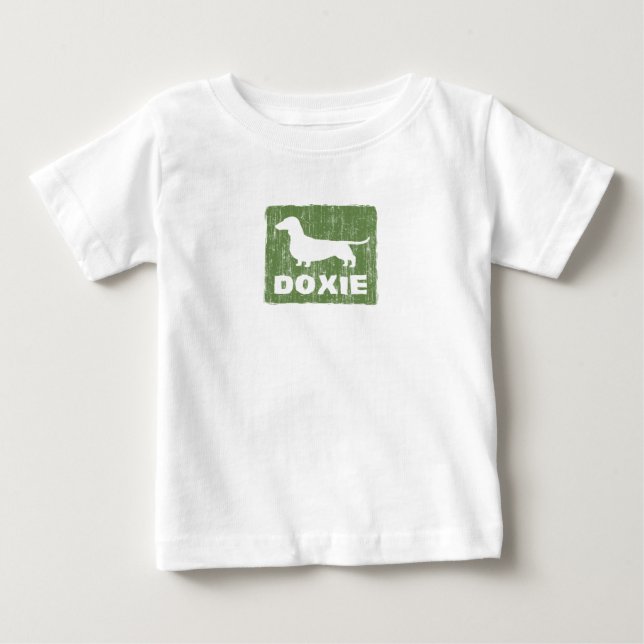 Camiseta Para Bebê Doxie (Frente)