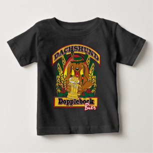Camiseta Para Bebê Doxie-Dopplebock-Beer