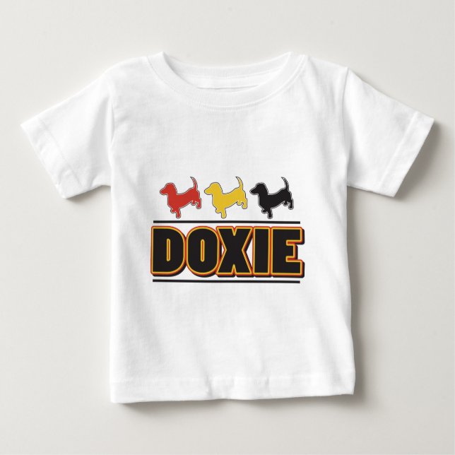 Camiseta Para Bebê DOXIE-Word-COLOR (Frente)