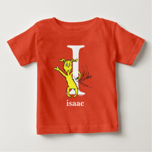 Camiseta Para Bebê Dr. Seuss ABC: Carta I - Branco   Adicione seu nom