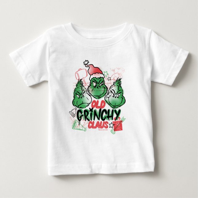 Camiseta Para Bebê Dr. Seuss | Antigo Grpolegadas Claus (Frente)