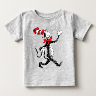 Camiseta Para Bebê Dr. Seuss   Gato na Marcha do Chapéu