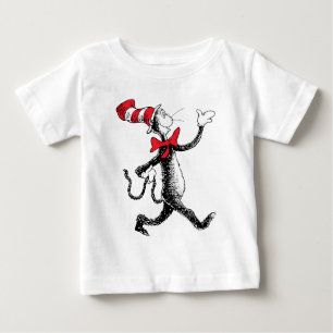 Camiseta Para Bebê Dr. Seuss   Gato na Marcha do Chapéu