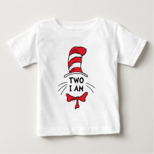 Camiseta Para Bebê Dr. Seuss   Gato no Chapéu - Dois Eu Sou Aniversár