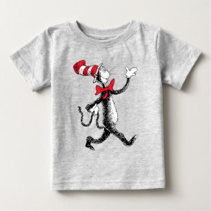 Camiseta Para Bebê Dr. Seuss Gato no Chapéu Passarela