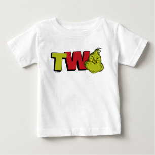 Camiseta Para Bebê Dr. Seuss Grinch 2º Aniversário - Dois