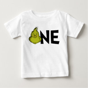 Camiseta Para Bebê Dr. Seuss Grinch Inverno 1º Aniversário