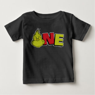 Camiseta Para Bebê Dr. Seuss Grinch Primeiro Aniversário - Um