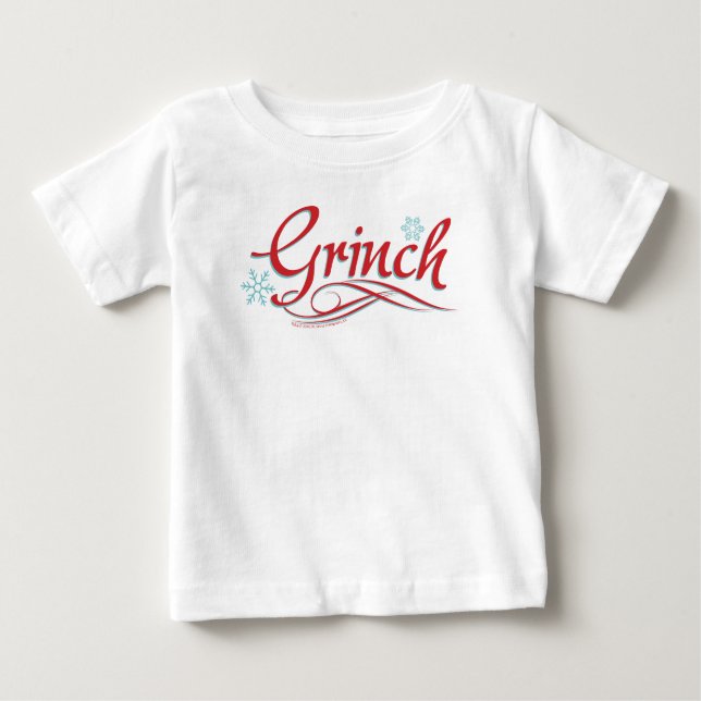 Camiseta Para Bebê Dr. Seuss| O Grinch — O vermelho e o azul (Frente)